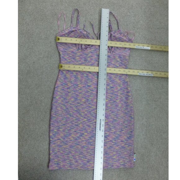 Guess X J Balvin Collab Limited Edition Space Dyed Ribbed Knit Mini Dress - Picture 12 of 15